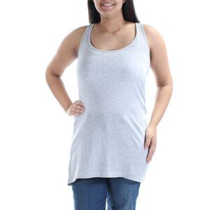 I & F Womens Gray Sleeveless Scoop Neck Top Size: L